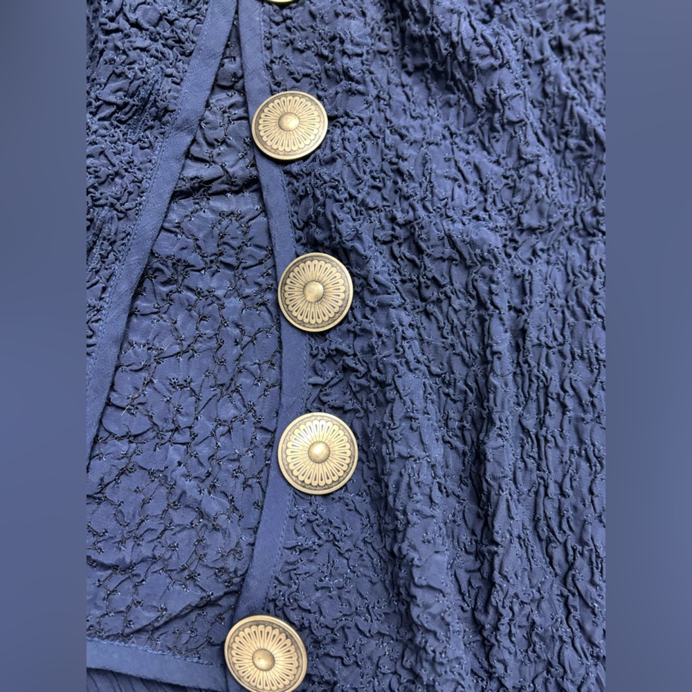 Vintage Double D Ranch Deep Blue concho 2 piece set - Picture 6 of 7